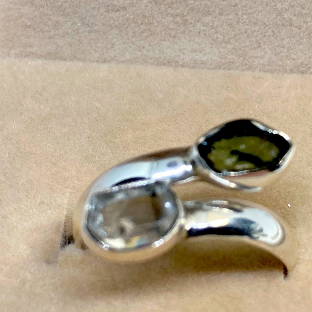GENUINE CZECH MOLDAVITE RING